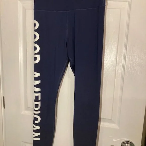Good American Logo Leggin- Navy Blue - Size 2